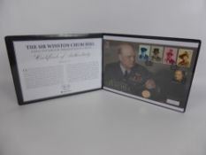 Full Gold Sovereign Presentation Cover, the Sir Winston Churchill limited edition 35/50 dd 2015.