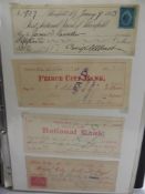 Three Folders of Banknotes and Cheques.