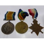 A Group of WWI Medals to 12878 Pte. Rutter, Manchester Regiment, including War, Victory and 1914/