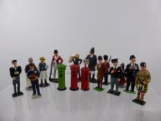 A Miscellaneous Collection of Lead and Metal Figures, including farm animals, soldiers and other