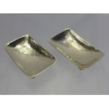 Two Silver Salts, London hallmark, dated 1913, mm Omar Ramsden & Alwyn Carr, approx 32 gms