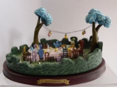 Walt Disney Enchanted Place 'Mad Hatter's Tea Party' Alice in Wonderland, in original box with