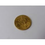 A George V 1913 Full Gold Sovereign.