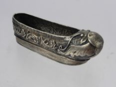 A Late 19th Century Chinese Export Slipper, mm. Luen Wo Shanghai, approx 5 x 1.2 cms, the slipper