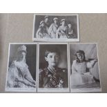 A Quantity of Post Cards, including the Russian Royal Family, The Grand Duchess Anastasia, the