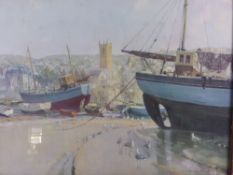 Vernon Ward, three miscellaneous prints "Low Tide at St Ives", "Misty Morning Polperro" and "