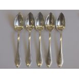 A Collection of Five Sterling Silver Teaspoons, stamped Tilden-Thurder, together with eight