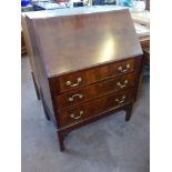 A Contemporary Oak Writing Bureau, with fitted interior, approx 76 x 60 x 107 cms