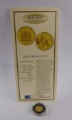 A 1998 Royal Mint .999 Fine Gold 1000 Shillings Tanzania Proof Coin, approx 1.24 gms, with