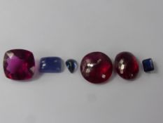 Three Red Topaz Loose Stone. Oval 27.18 ct, 20.9 x 16 x 8.4 mm, Square 28.76 ct, 19.9 x 20.6 x 11.