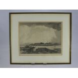 After E.G. Earthrowl, a signed etching titled "Boat Building at Buckler's Hard, Hampshire", approx