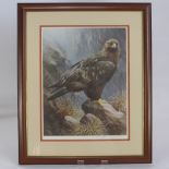 Raymond Watson, Two Coloured Prints, entitled The Peregrin' and 'The Golden Eagle', both signed