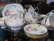 A J. Friar & Son,Tunstall Part Porcelain Tea Set, comprising six tea cups and saucers, six cake