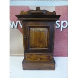 An Antique Smokers Cabinet, the cabinet has a single drawer beneath with the interior of the