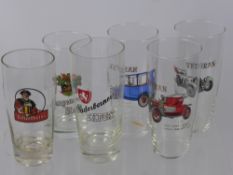 A Quantity of Vintage German Beer Glasses.