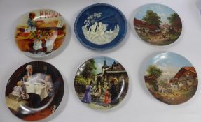 Approx 112 Franklin Mint Collectors Wall Plates, subjects include Knowles, Berlin Design,