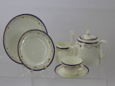 A Part Heathcot "Sheraton"Tea Service, comprising tea pot, milk jug, slop bowl, ten cups, ten