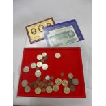 A Quantity of Assorted Coins and £1 Mint Bank Notes, including the 40th anniversary coronation