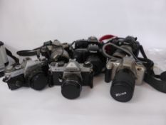 Miscellaneous Collection of 35mm Cameras, including Nikon F-401AF, Nikon N55 with Nikon AF Nikkor