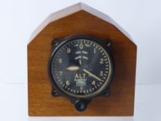 A Rare WWII Jet Altimeter, this jet altimeter was fitted to a prototype Gloster Meteor Jet