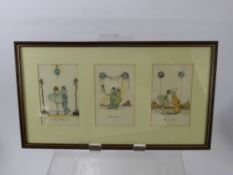 A Collection of Twelve Confectionery Cards, together with three nursery prints depicting clowns.