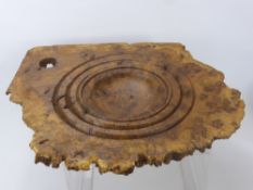 A Naturalistic Walnut Decorative Fruit Bowl, approx 41 x 47 cms.