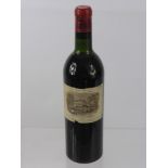 A Bottle of Chateau Lafite-Rothschild 1961, Mis en Bouteilles au Chateau, Appellation Pauillac