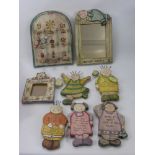 A Quantity of Vintage Novelty Wall Hangings, with figures of comic humour.