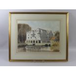Peter Solley, Artist, 20th Century, original water colour entitled "Horstead Mill" signed lower