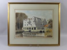 Peter Solley, Artist, 20th Century, original water colour entitled "Horstead Mill" signed lower