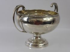 A Silver Twin Handled Sugar Bowl, Chester hallmark, dated 1923, mm J R Attenborough & Co, approx 194