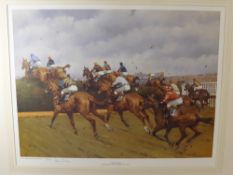 A Limited Edition Print Entitled 'The Chair' Seagram Grand National 1991, signed Peter Purling, nr