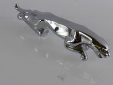 A Chrome Jaguar Car Mascot.