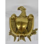 A Brass Door Knocker, in the form of an Imperial Eagle, approx 17 x 14 cms