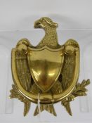 A Brass Door Knocker, in the form of an Imperial Eagle, approx 17 x 14 cms