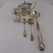 Miscellaneous Silver, including Victorian Pepper and Mustard, The pepper Birmingham hallmark dated