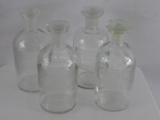 A Collection of Miscellaneous Laboratory Bottles, including Sulphuric Conc x 4, Sulphuric Acid Dil x