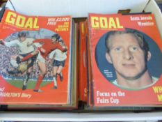 A Quantity of Vintage 'Goal Magazine', The World's Greatest Soccer Weekly, of the 1960's and 70's.