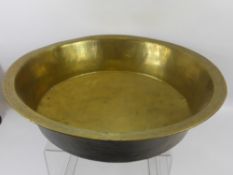 A Vintage Brass Guernsey Beauchet Jam Basin.