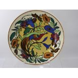 A Pair of Early 20th Century Royal Doulton Rack Plates, depicting a bird of paradise amongst