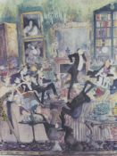 Sue Macartney-Snape, British Illustrator, a large limited edition print entitled "Charades", nr 91/