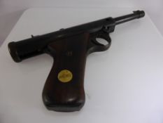 A Vintage Haenel Model 28 Air Pistol, the air pistol engraved pattern 277265.