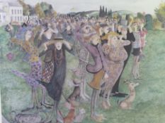 Sue Macartney-Snape, British Illustrator, a large limited edition print entitled "Going Away by