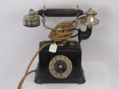 A Vintage Bakelite and Chrome Continental Telphone.