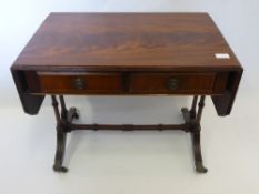 A Small Mahogany Drop Leaf Occasional Table, with single drawer, approx 65 x 50 x 40 cms