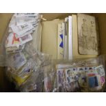 A Box of All World Stamps, on cover and piece and in album, including an interesting collection of