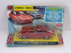 A Box of Corgi 4.2 Litre Jaguar E-type 2 + 2 No. 335.