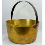 A 19th Century Brass and Cast Iron Handled Jam Pan, approx 35 x 20 cms.