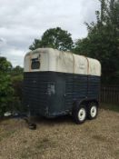A Vintage Rice of Leicestershire Double Horse Trailer, the trailer having new 10 gauge aluminium
