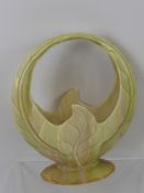 A Vintage Beswick Cream Vase, nr 819, of decorative naturalistic design, approx 30 cms